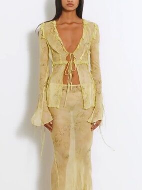 Rat & Boa Cobra Blouse Lime